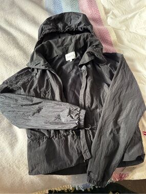Yagya Women's Black Lightweight Hooded Windbreaker Jacket